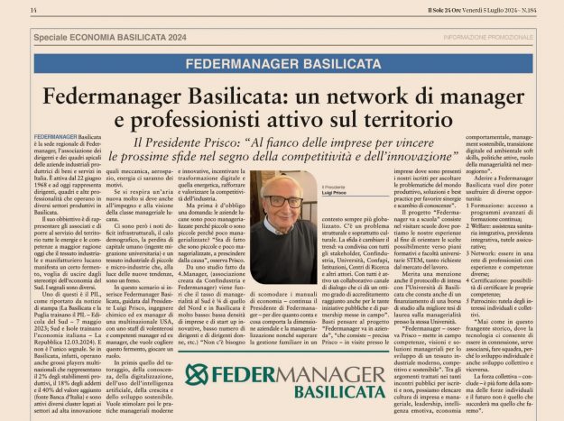 federmanager-basilicata-il-sole-24-ore federmanager basilicata su il sole 24 ore