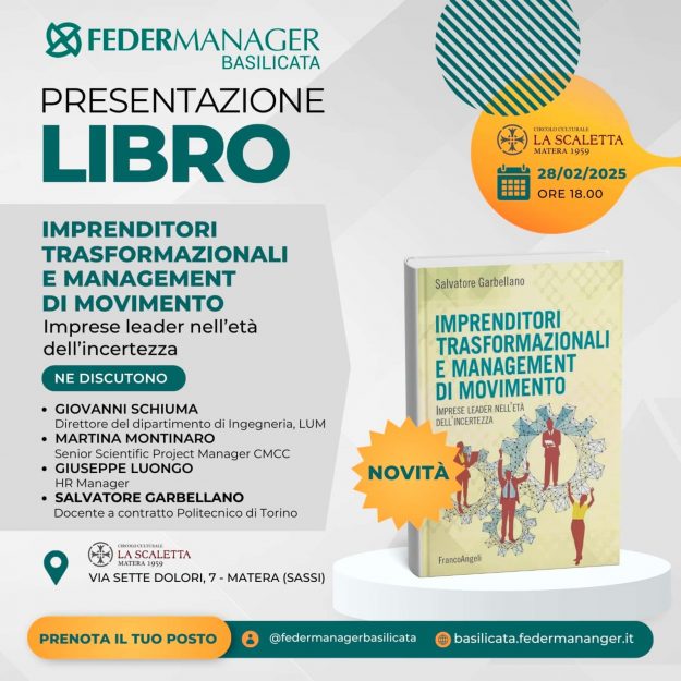 federmanager-presentazione-libro-matera-febbraio-2025 presentazione del libro Imprenditori trasformazionali e management di movimento