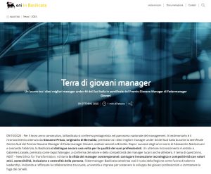 La carta stampata e i blog celebrano il successo dei Manager Lucani al Premio Giovane Manager